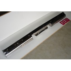 Barra Central Parachoque Tras - Caravan 85-86 com Furo para Borrachão (Cromado)