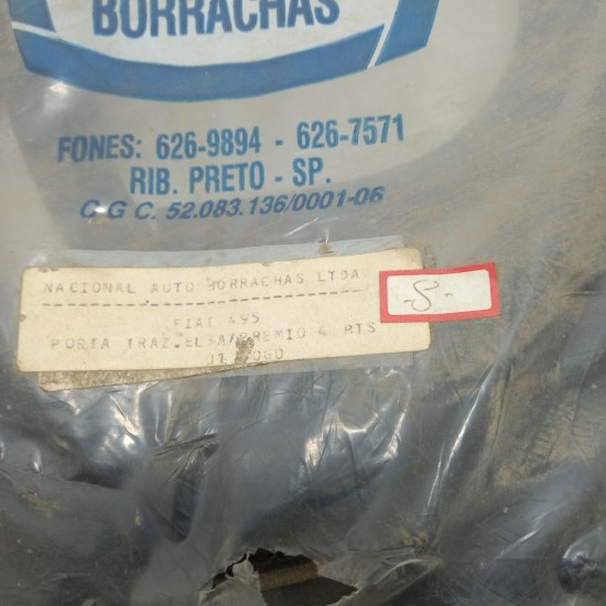 Borracha Porta Traseira - Elba Pr&ecirc;mio 4 Pts - 1 Jogo Nacional Borracha