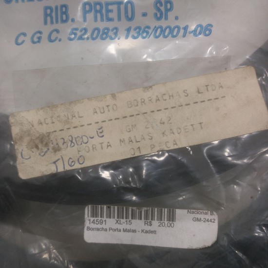 Borracha Porta Malas - Kadett