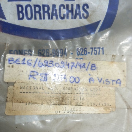 Borracha Janela M&oacute;vel - Del Rey E/D. - 1 Jogo