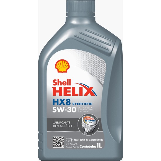 &Oacute;leo Motor Sint&eacute;tico - Shell Helix Hx8 5W30 - 1 Litro