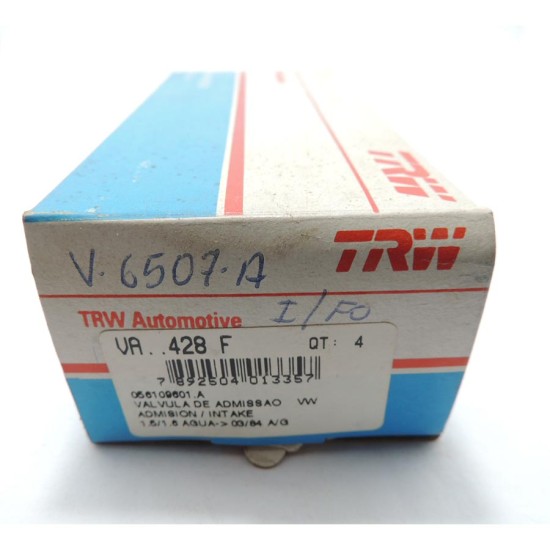 V&aacute;lvula de Admiss&atilde;o Trw - Passat / Parati / Voyage