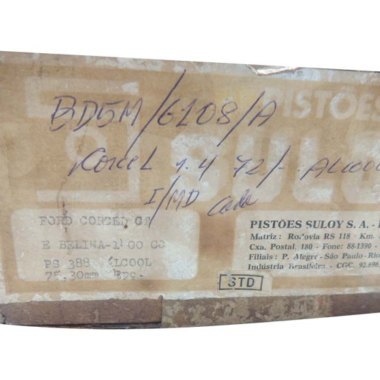 Pist&atilde;o Corcel 1.4 / Belina &Agrave;lcool - Std