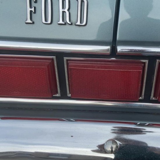 Moldura Aro Lanterna Traseira Galaxie Landau 76 83 A&ccedil;o Inox