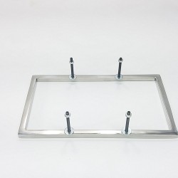 Moldura Aro Lanterna Traseira Galaxie Landau 76 83 Aço Inox