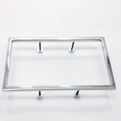 Moldura Aro Lanterna Traseira Galaxie Landau 76 83 Aço Inox