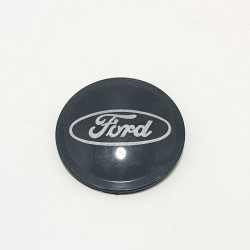 Calotinha Roda Central Preta (Logo Cinza) Ford