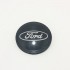 Calotinha Roda Central Preta (Logo Cinza) Ford