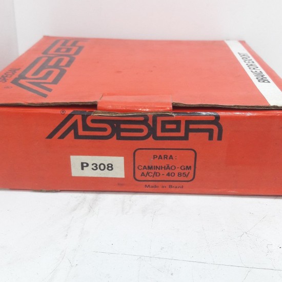Pastilha para Freio a Disco Asbor Pd308 Caminh&atilde;o A40 C40 D40 85 em Diante