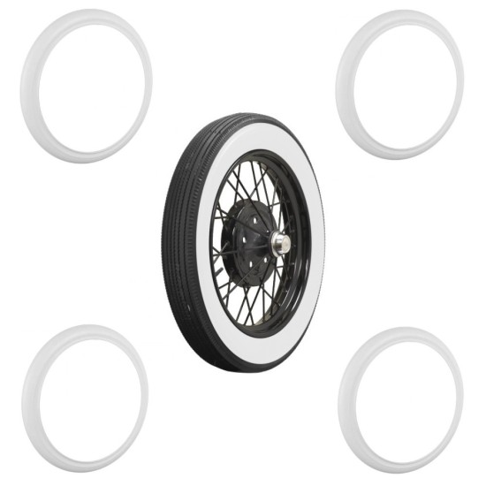 Kit 5 Faixas Branca Pneu Aro 21 Fordinho 28-29