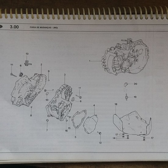 Defletor Ac&uacute;stico Caixa Mudan&ccedil;a Escort Original Ford
