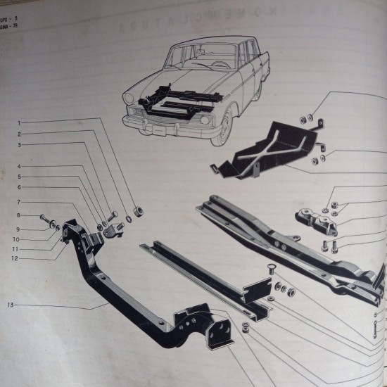 Travessa Dianteira Suporte Motor Aero Willys