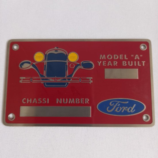Plaqueta Identifica&ccedil;&atilde;o Chassis Fordinho