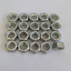 Porcas Sextavada Polegada Din 807 7/16 Unf Ch 11/16 20Peças