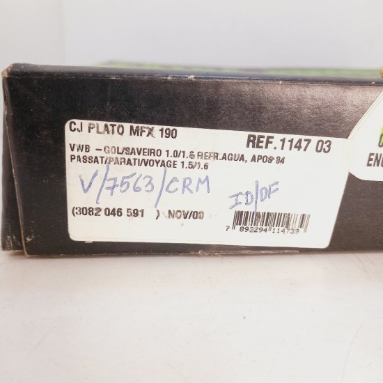 Plat&ocirc; Embreagem Chap&eacute;u Chin&ecirc;s Gol Saveiro Passat Parati Voyage