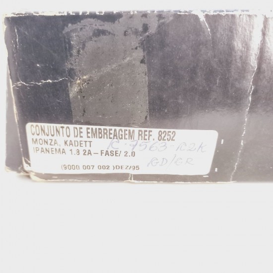 Kit Plat&ocirc; Disco Embreagem Monza Kadett Ipanema Remano