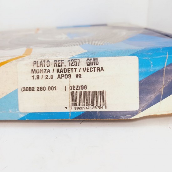 Plat&ocirc; Embreagem Chap&eacute;u Chin&ecirc;s Monza Kadett Vectra 1.8/2.0 Sachs