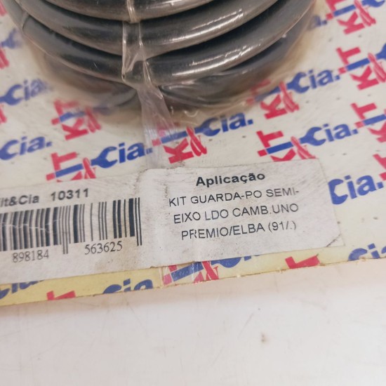 Kit Guarda-Po Semi Eixo Lado C&acirc;mbio Uno Pr&ecirc;mio Elba