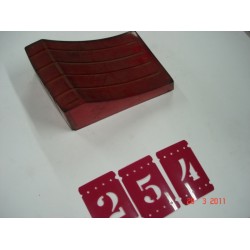 Lente Lanterna Traseira - Ld - Opala - 69/74 Vermelho