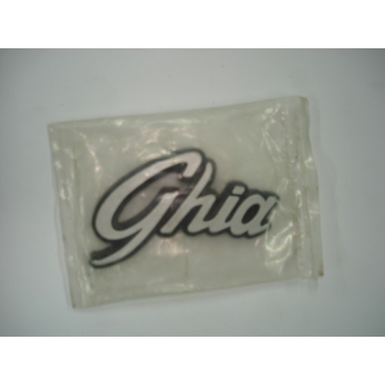 Emblema Ghia Pl&aacute;stico