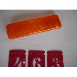 Lente Lanterna Pisca Dianteira Brasília 78/ Gol Saveiro Variant II Passat 82/84 Ambar Godks