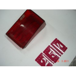 Lente Lanterna Traseira Le - Opala 69/74 Vermelho