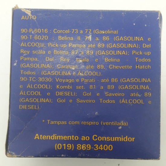Tampa Combust&iacute;vel Pampa/ Del Rey Scala/ Belina 90/ Tc 6101